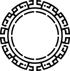 Traditional circle korean frame