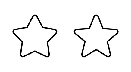 Star Icon set. rating icon vector. favourite star icon