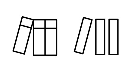 Library icon set. education icon vector