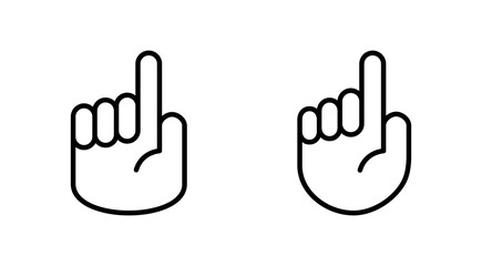 Obraz premium Hand icon set. hand vector icon, palm,click