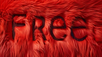 Red Fur Free concept art poster.