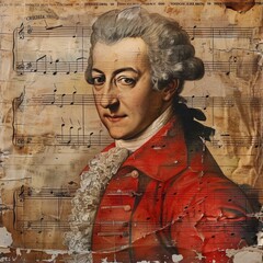 A creative soul, an inspiring immersion into the world of Wolfgang Amadeus Mozart music, where every note is filled with genius and passion, a great composer and musician.