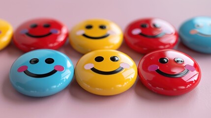 Smiley icon emoji background