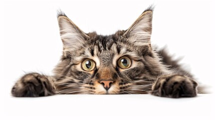 british cat isolated on white