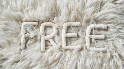 White Fur Free concept art poster.