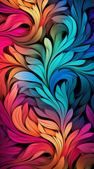 Abstract Fractal Image, Pattern Style, For Wallpaper, Desktop Background, Smartphone Phone Case, Computer Screen, Cell Phone Screen, Smartphone Screen, 16:9 Format - PNG