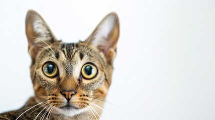 close up portrait of a cat