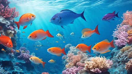 Fototapeta premium fish in the sea