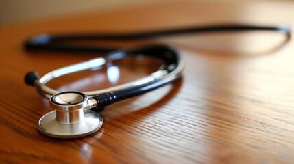 stethoscope on the table 