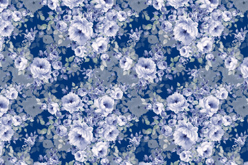 Floral seamless patterns. Vector design for paper, cover, fabric, interior decor and other users