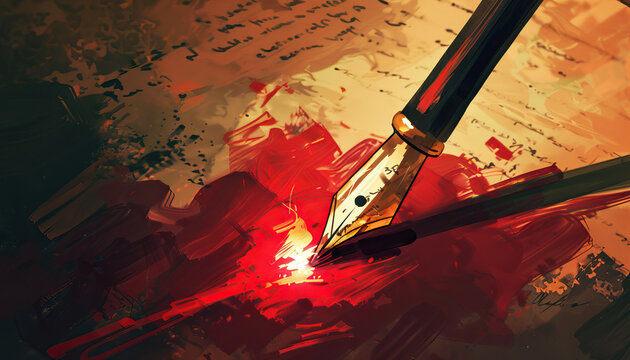 The pen is mightier than the sword: Writing or communication has more influence than military force