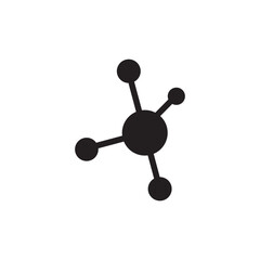 atom icon , molecular icon vector