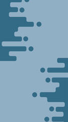 Premium Flat Vector Abstract blue geometric rounded shape background