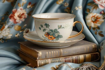 cups porcelain teacup tea saucer vintage china white pattern antique old floral plate english tea cup