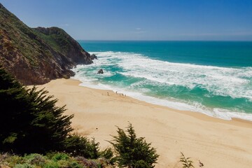 Grey Whale Cove State Beach, Montara, near San Francisco, California, United States of America.