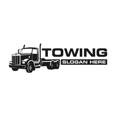 towing logo template vector illustration