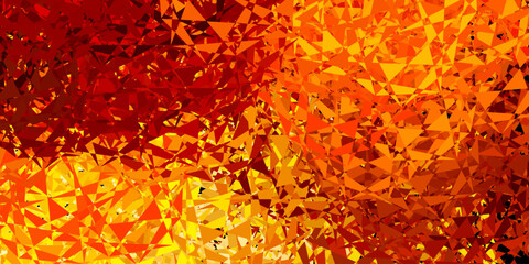 Light orange vector backdrop with triangles, lines.