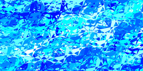 Dark blue vector background with triangles.