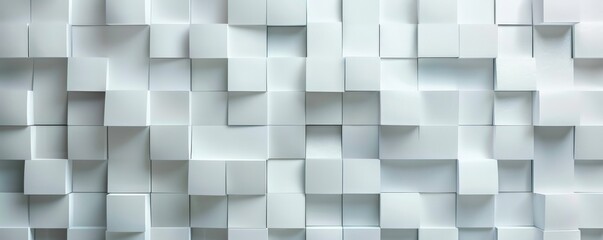 3D rendering of a white cube background with beveled edges.