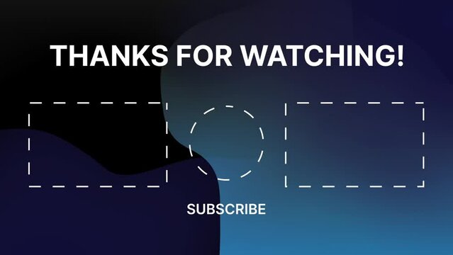 youtube end screen animation gradient simple background