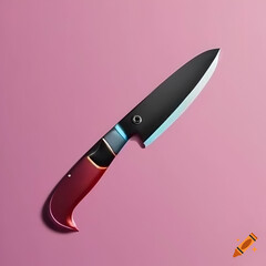 Obraz premium knife on a white background