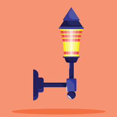 Wall lamp icon. Subtable to place on light, outdoor, etc.	