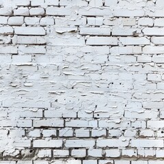Fototapeta premium White painted brick wall texture background.