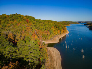 Aerial view of the Hobbs State Park-Conservation Area landscape