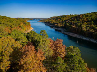 Aerial view of the Hobbs State Park-Conservation Area landscape