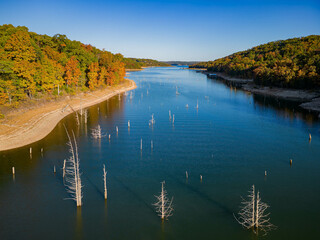 Aerial view of the Hobbs State Park-Conservation Area landscape