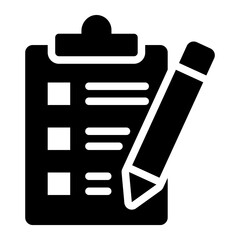 Task checklist clipboard icon