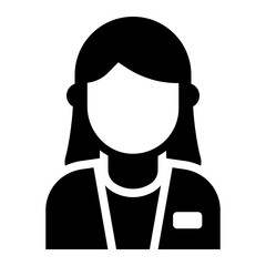 Employee woman avatar icon