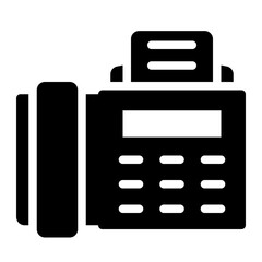 Faximile telephone icon