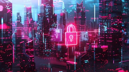 Data Network and Digital Communication Concept,Abstract Background