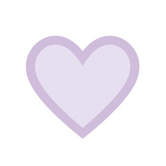 Vector heart shape symbol logo favicon label 