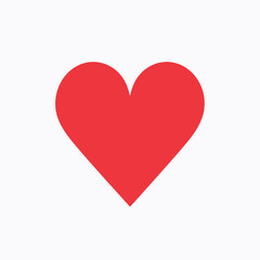 Vector heart shape symbol logo favicon label 