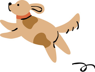 Joyful puppy