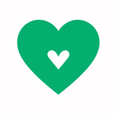 Vector heart shape symbol logo favicon label 