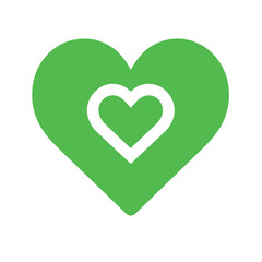 Vector heart shape symbol logo favicon label 