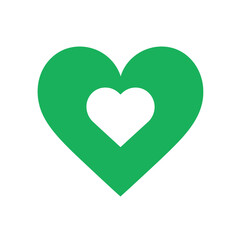 Vector heart shape symbol logo favicon label 