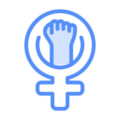 Fighting Icon With Lineal Color Style