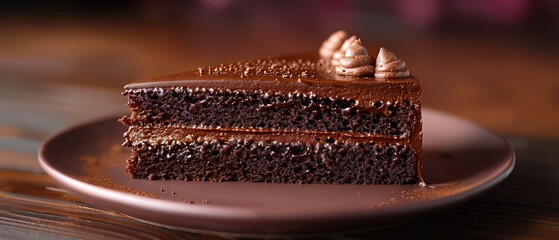 Decadent Chocolate Layer Cake with Frosting