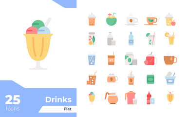 Drinks Flat Icons