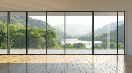 empty room with window