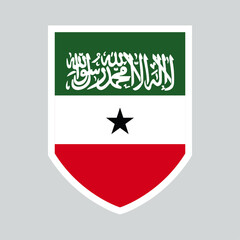 Somaliland Flag in Shield Shape