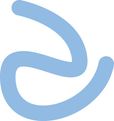 Confetti Squiggles Shape Illustration