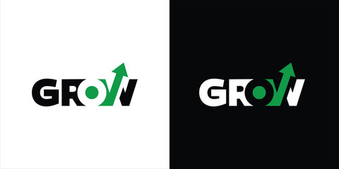 creative growth logo, Up Arrow in Circle Logo, Professional Corporate Business, design inspiration, illustration, vector