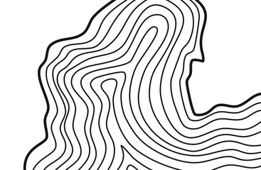 Wavy Contour background. Topographic contour background. contour lines background. Topographic map background. Abstract wavy background. 