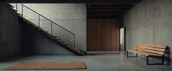 loft interior design of modern living room minimalist | interior of luxury home | hotel apartment