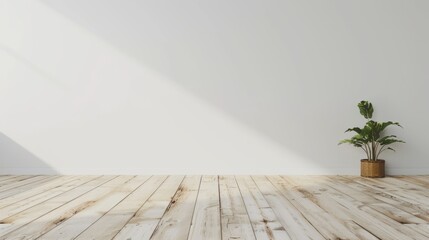 empty room with wooden floor